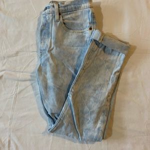 Acid-Washed Levi’s 501 Skinny Button-Fly Jeans